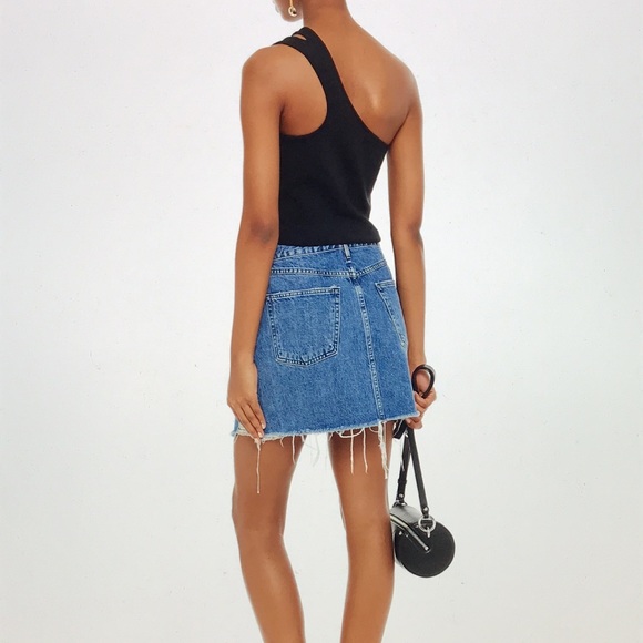 3x1 Celine distressed denim mini skirt 26 - Picture 15 of 15